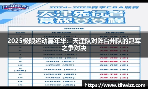2025极限运动嘉年华：天津队对阵台州队的冠军之争对决